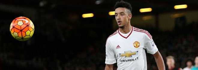 Cameron Borthwick-Jackson during the Barclays Premier League match between AFC Bournemouth and Manchester United played at The Vitality Stadium, Bournemouth on 12th December 2015