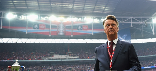 during The Emirates FA Cup Final match between Manchester United and Crystal Palace at Wembley Stadium on May 21, 2016 in London, England.